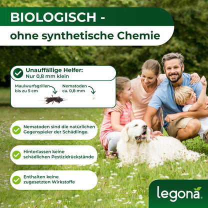 SC-Nematoden gegen Maulwurfsgrillen und Wiesenschnaken