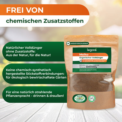 Melko - Organischer Mehlwurmkotdünger für Garten & Pflanzen